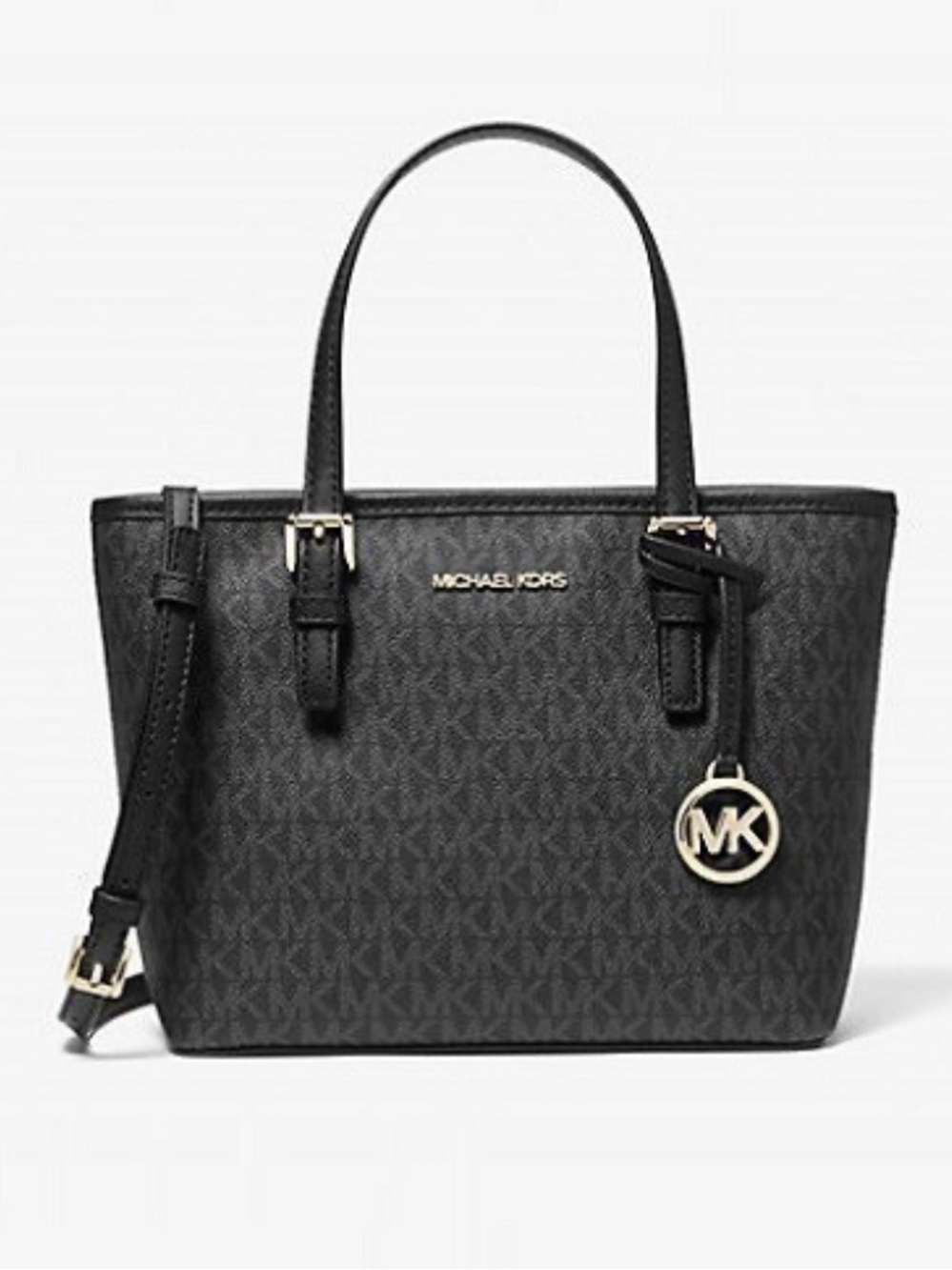 New Michael Kors Jet Set Travel XS Tote Crossbody – Black